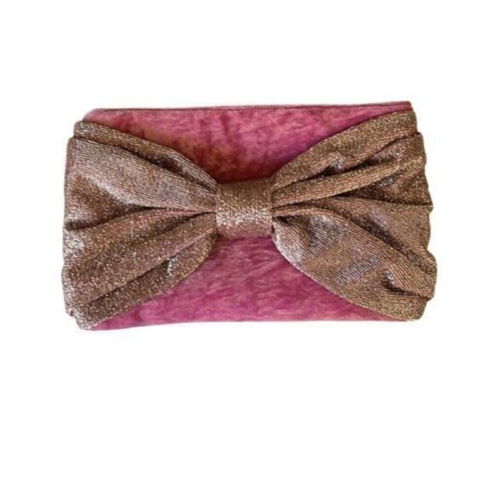 Rachel Parcell Beaded Bow Clutch Purse